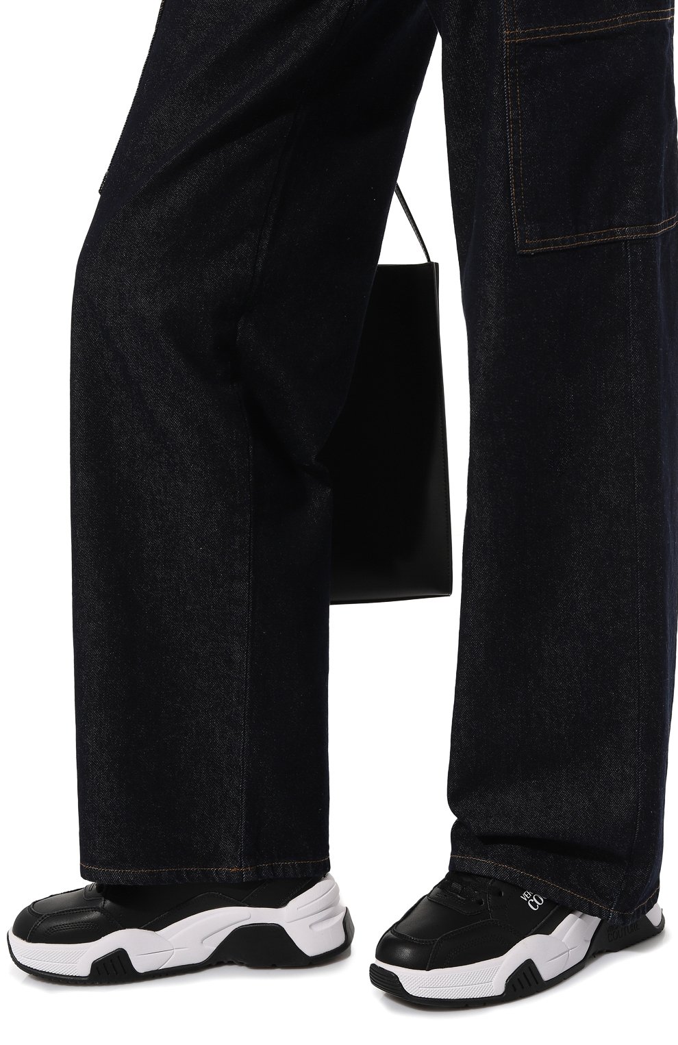 Кожаные кроссовки VERSACE JEANS COUTURE, арт. 75VA3SF4/ZP311, фото 3