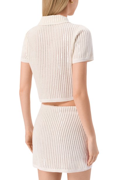 Хлопковый кардиган SELF-PORTRAIT, арт. SS25126TW, фото 4