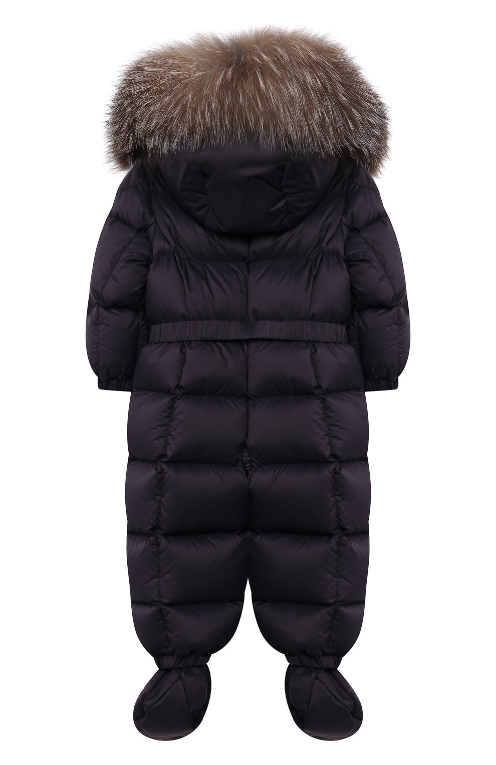Пуховый комбинезон с мехом MONCLER, арт. G2-951-1G506-02-53079/9-12M, фото 2