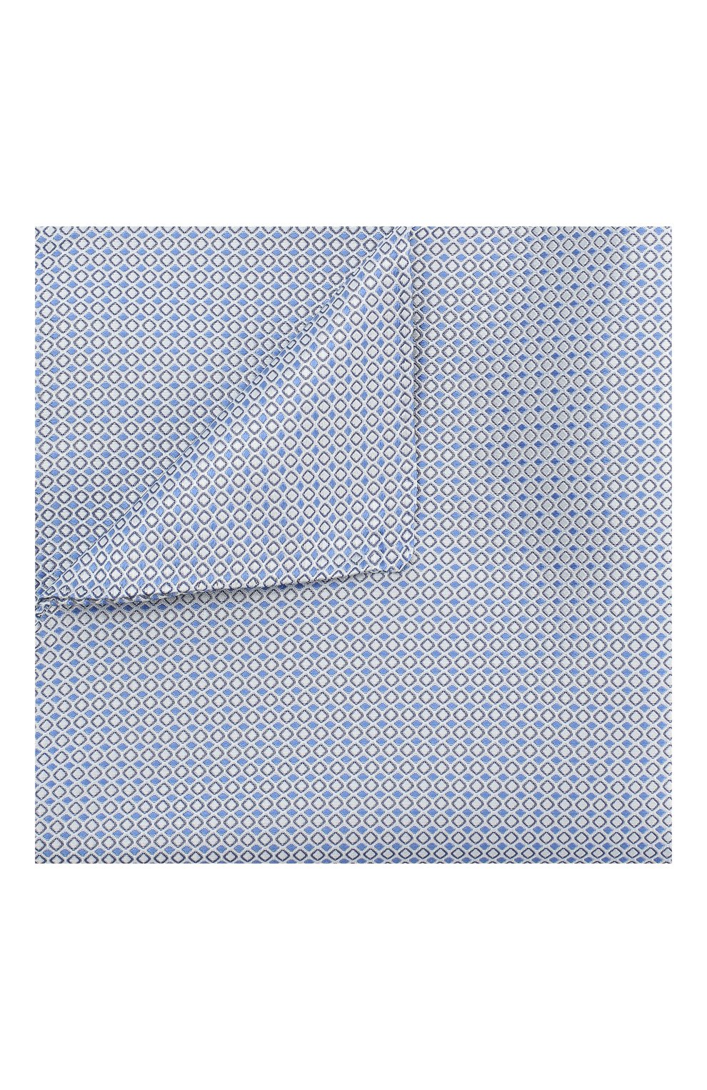 Шелковый платок GIORGIO ARMANI голубого цвета по цене 11850 руб., арт. 360023/9P931, фото 1 Шелковый платок GIORGIO ARMANI, арт. 360023/9P931, фото 1
