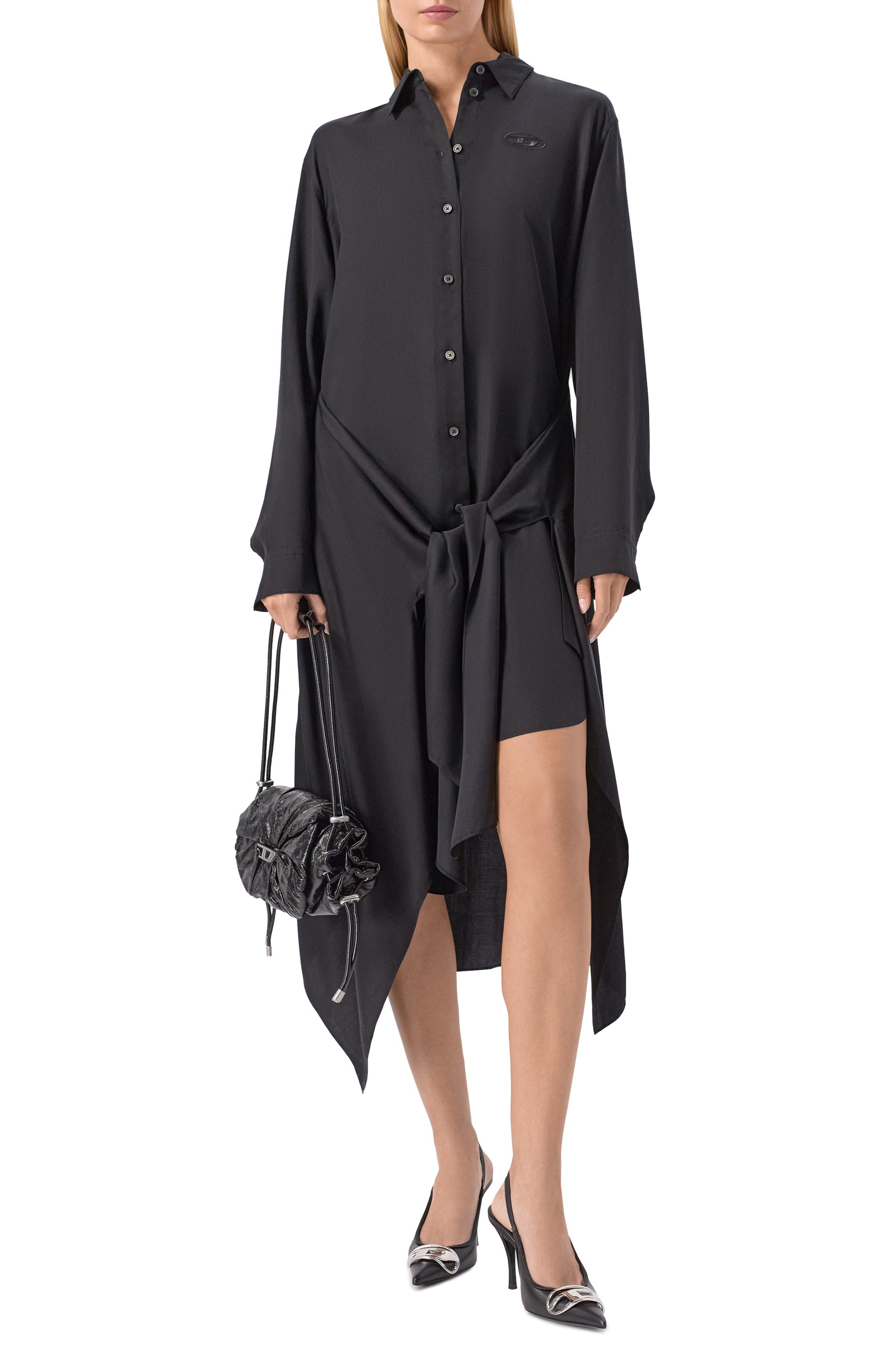 Кожаные туфли d-venus sb DIESEL черного цвета по цене 59950 руб., арт. Y02985/PR818, фото 3 Кожаные туфли d-venus sb DIESEL, арт. Y02985/PR818, фото 3