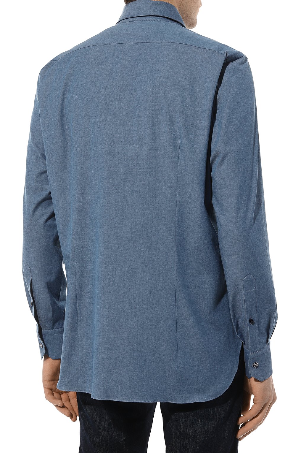 Хлопковая рубашка ZILLI, арт. CLAB01ZSBL24RZS306709, фото 4