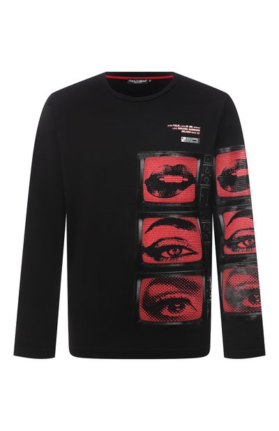 Мужская хлопковый лонгслив DOLCE & GABBANA, арт. G8NV8T/FU7EQ