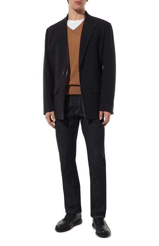 Кожаные кроссовки Giorgio Armani X2C526/XF224 Синий  X2C526/XF224 Фото 2
