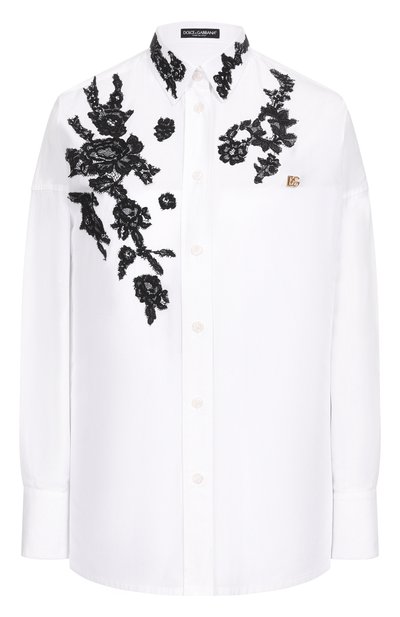 Женская хлопковая рубашка DOLCE & GABBANA, арт. F5T39T/GDB80