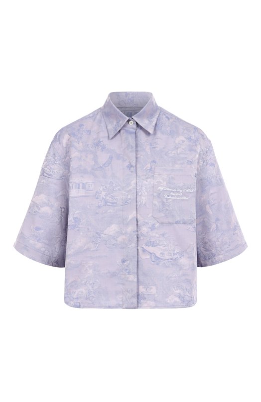 Хлопковая рубашка Off-White 0WGG006S25FAB0014201 Голубой 0WGG006S25FAB0014201