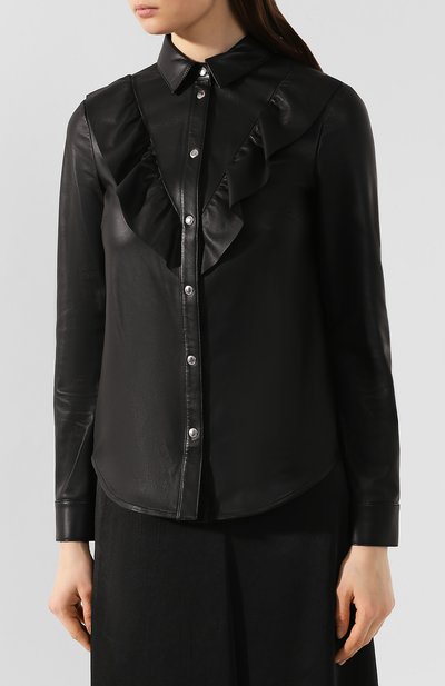 Кожаная рубашка REDVALENTINO, арт. TR3NG00A/4TN, фото 3