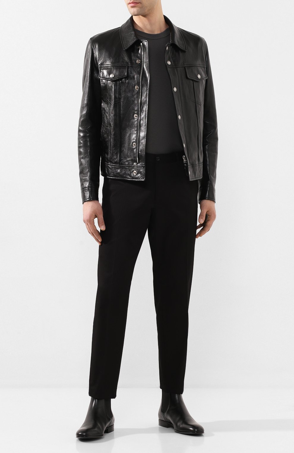 Кожаная куртка TOM FORD черного цвета по цене 769500 руб., арт. BU494/TFL755, фото 2 Кожаная куртка TOM FORD, арт. BU494/TFL755, фото 2