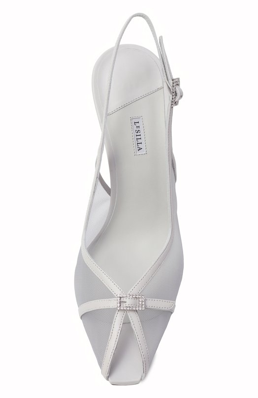 Комбинированные босоножки Vittoria 100 Le Silla 3460D090BXPPNEM Голубой  3460D090BXPPNEM Фото 6