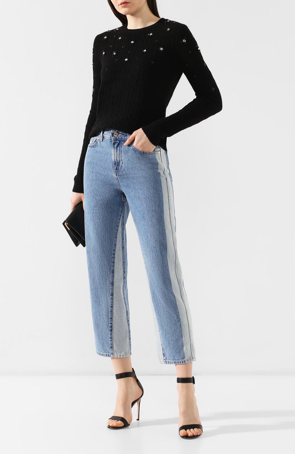 Пуловер из смеси шерсти и вискозы REDVALENTINO, арт. RR3KCA18/BLM, фото 2
