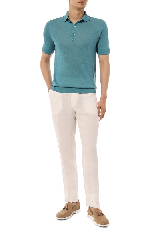 Льняные брюки Zegna UDI32A7/TT11 Кремовый  UDI32A7/TT11 Фото 2
