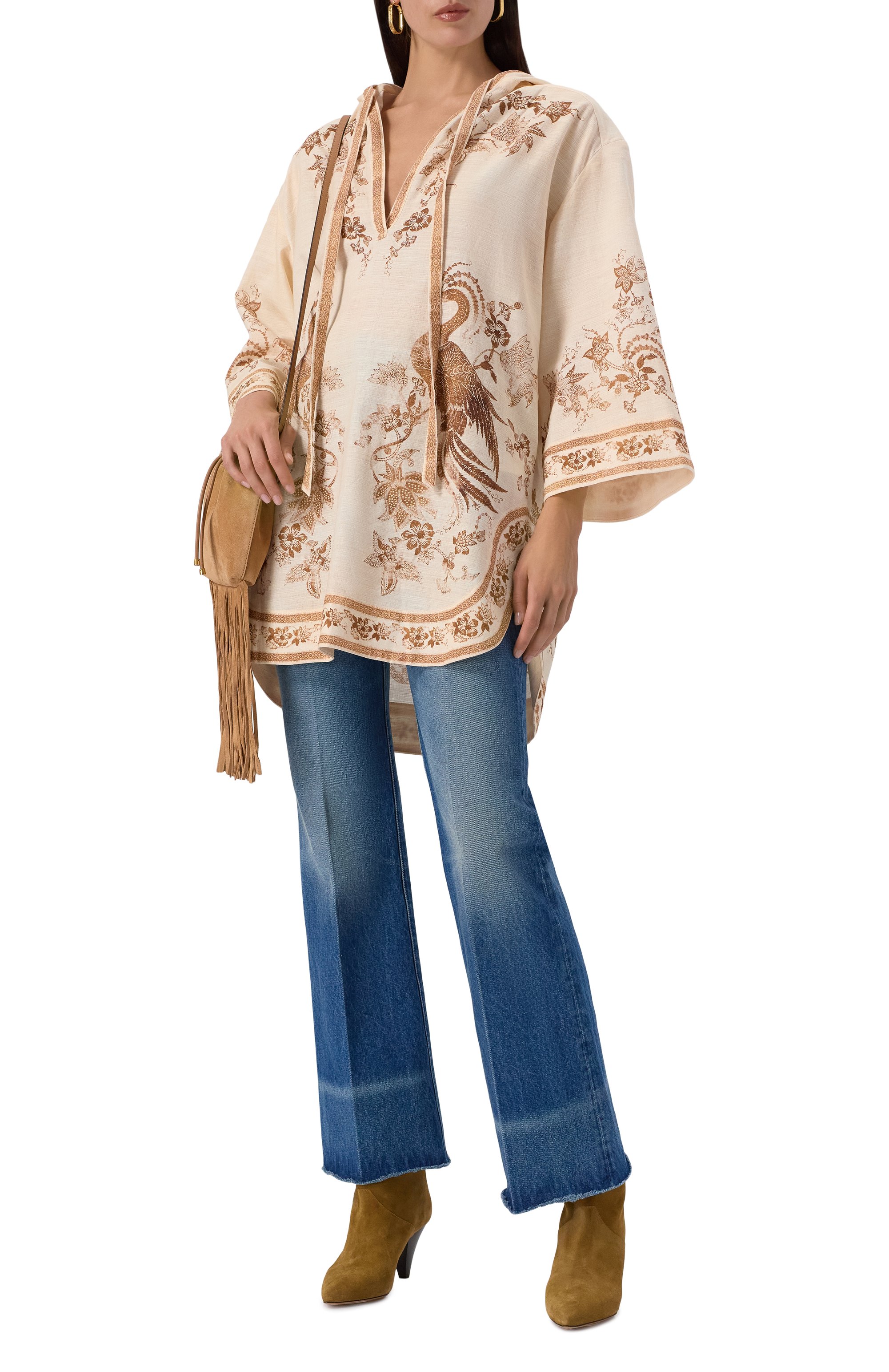 Хлопковая туника ZIMMERMANN, арт. 3320DSS253, фото 2