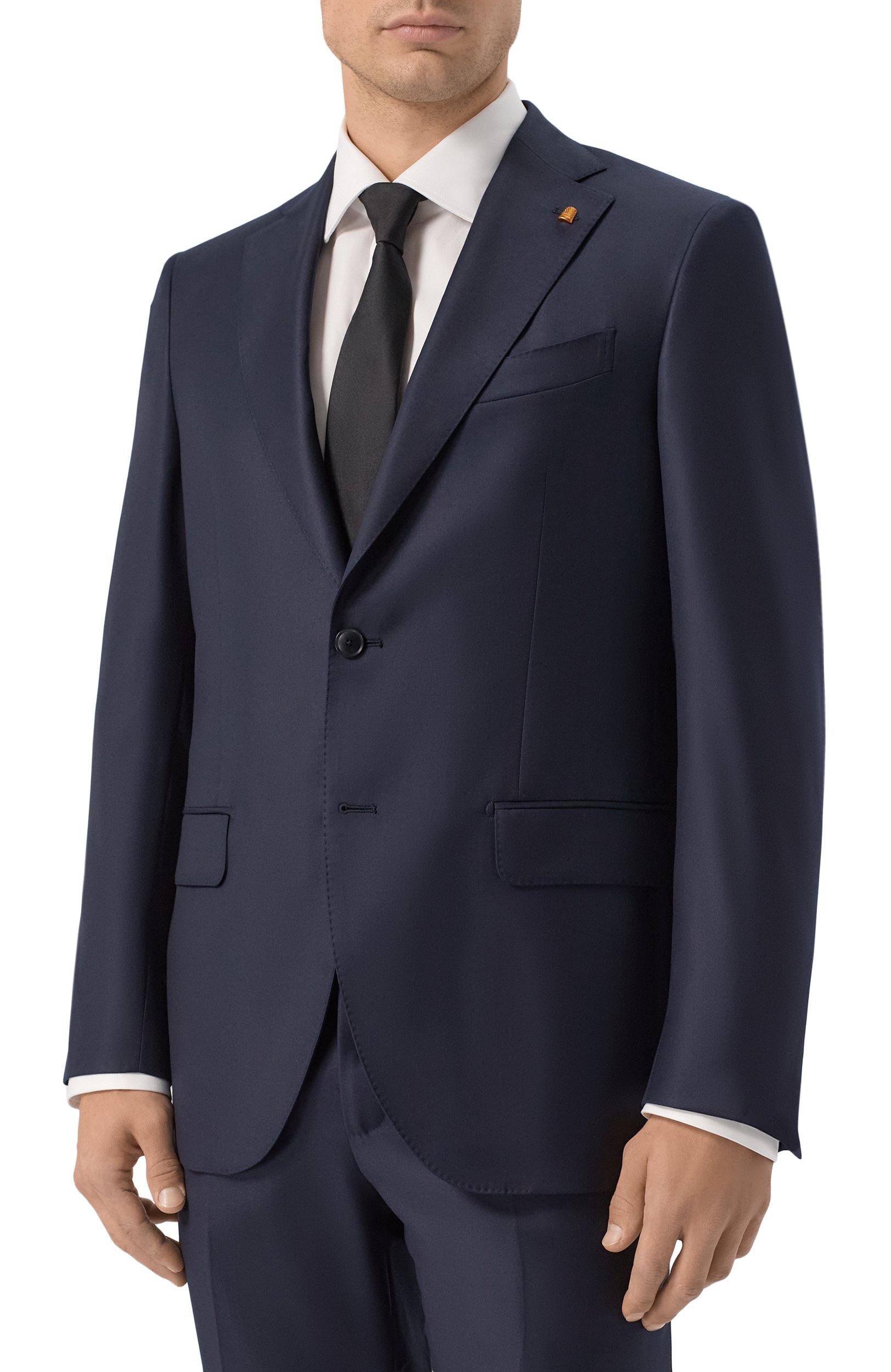 Шерстяной костюм SARTORIA LATORRE темно-синего цвета по цене 144500 руб., арт. G0I7EF/PU0544_SET, фото 2 Шерстяной костюм SARTORIA LATORRE, арт. G0I7EF/PU0544_SET, фото 2