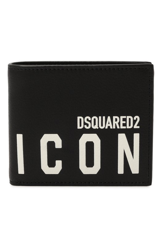 Кожаное портмоне Icon Dsquared2 WAM0015 12903205 Чёрный WAM0015 12903205