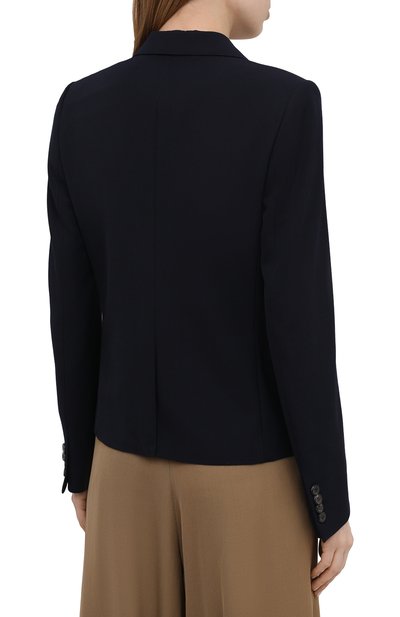 Двубортный жакет DRIES VAN NOTEN темно-синего цвета по цене 97500 руб., арт. 211-10424-2031, фото 4 Двубортный жакет DRIES VAN NOTEN, арт. 211-10424-2031, фото 4