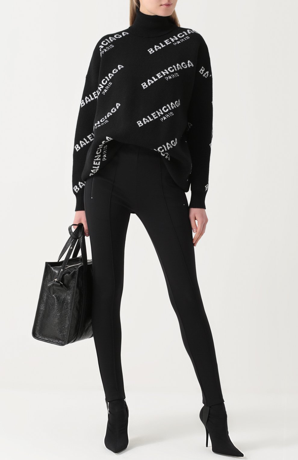 Брюки-скинни с эластичным поясом BALENCIAGA, арт. 480012/TTK21, фото 2