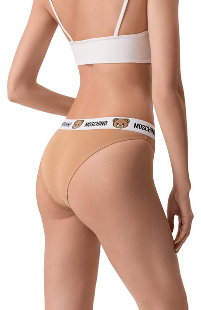 Комплект из двух хлопковых трусов-слипов MOSCHINO, арт. A1301/4402_001, фото 3