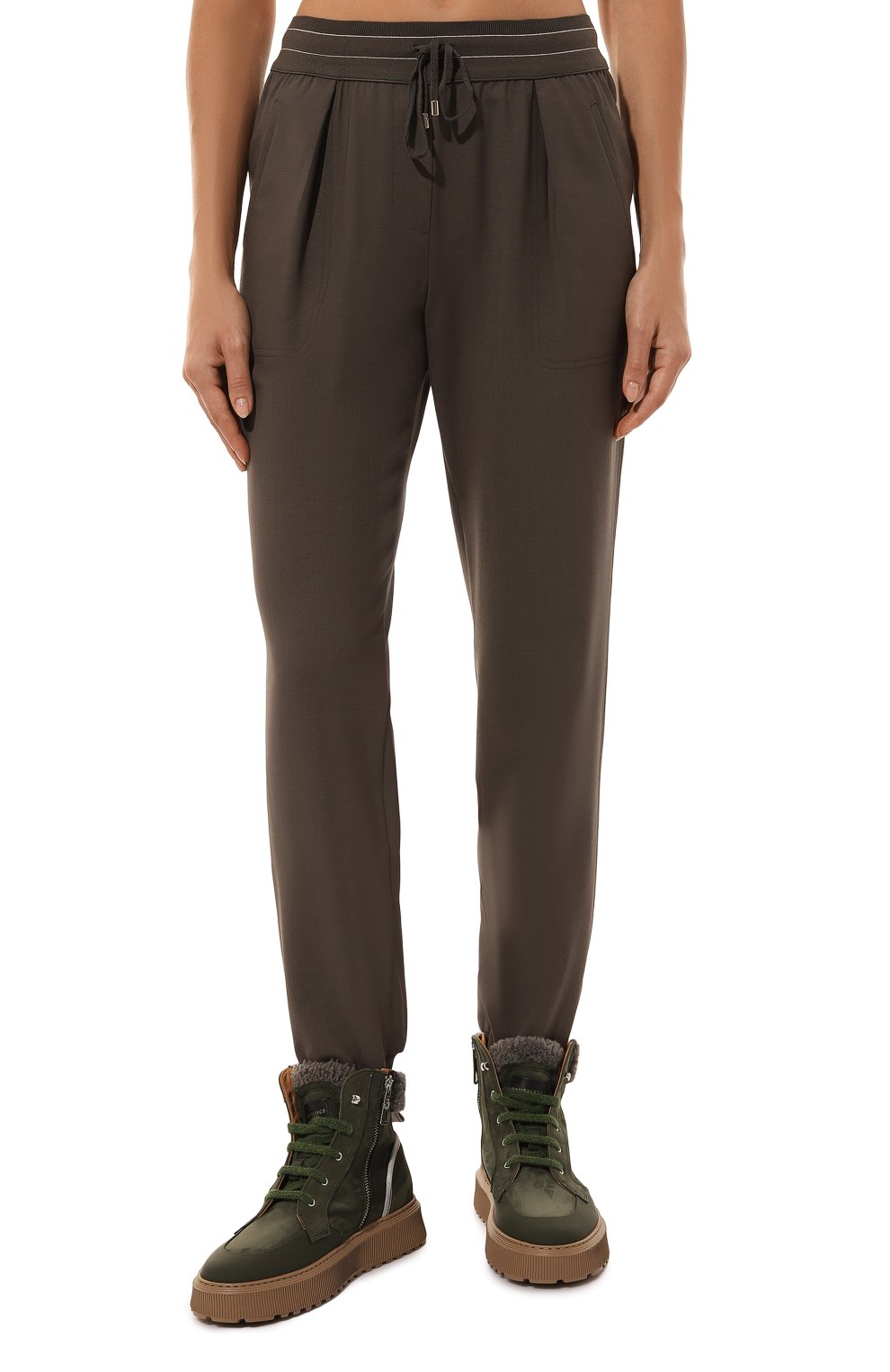 Шерстяные джоггеры LORENA ANTONIAZZI, арт. PA12AA/3180, фото 3