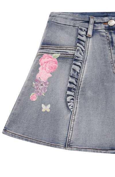 Джинсовая юбка MONNALISA, арт. 19G700, фото 3