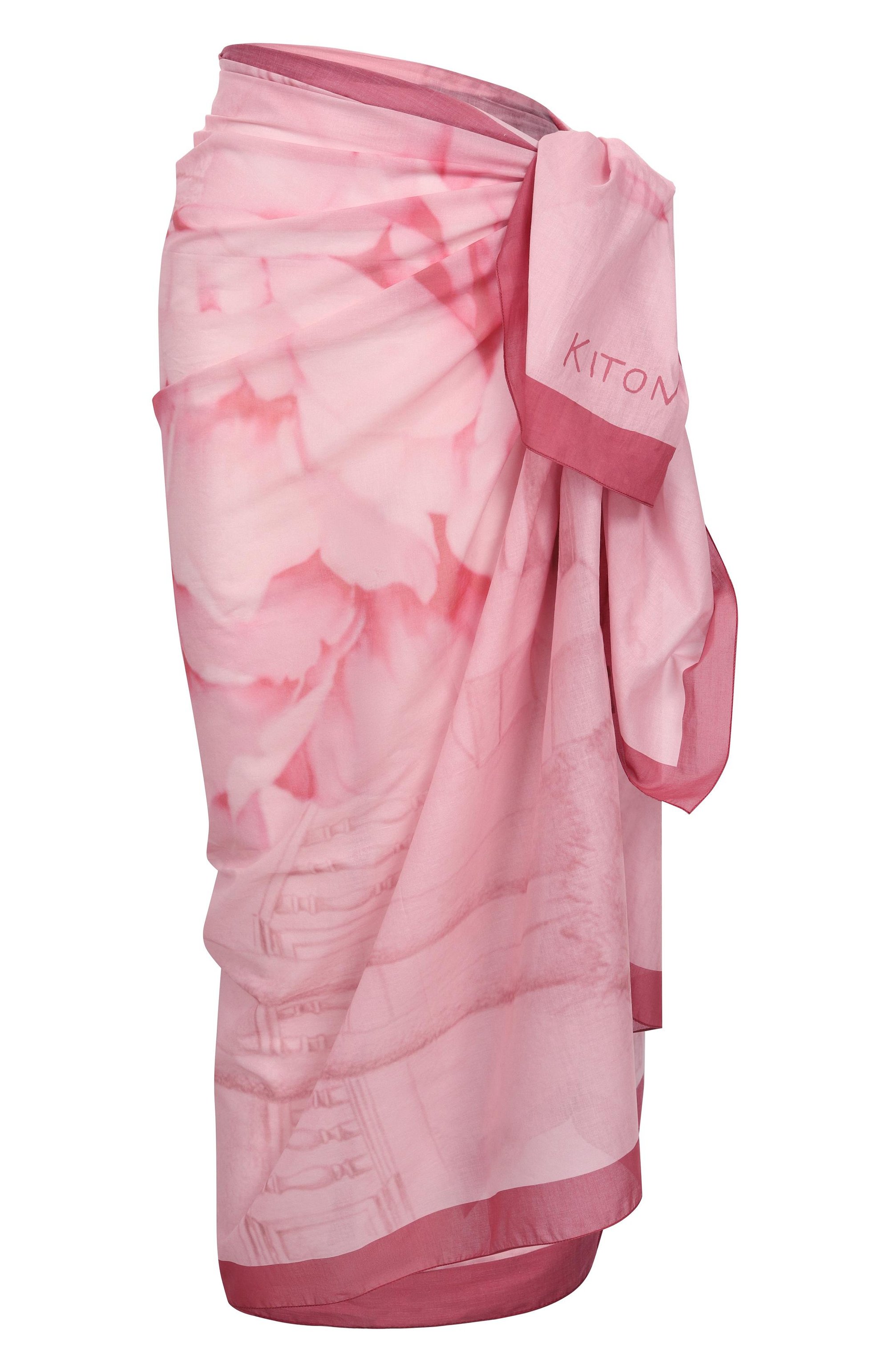 Хлопковое парео KITON, арт. D53753K0957, фото 1