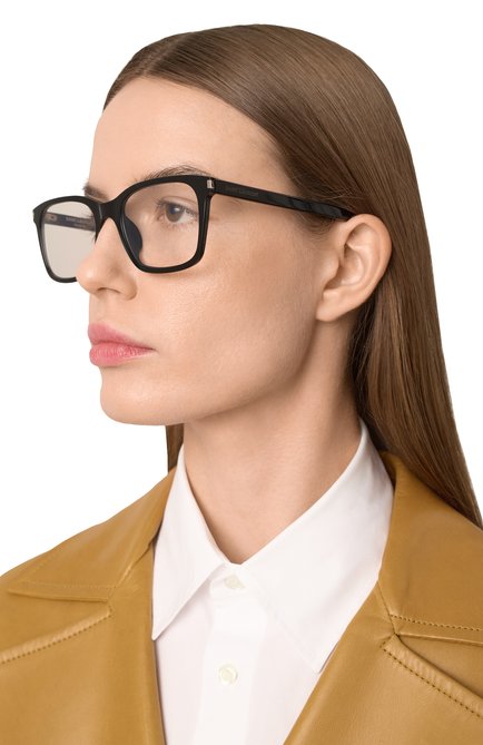 Женские оправа SAINT LAURENT черного цвета, арт. SL 718 SLIM 005 | Фото 2 (Нос: Не проставлено; Региональные ограничения белый список (Axapta Mercury): Не проставлено)