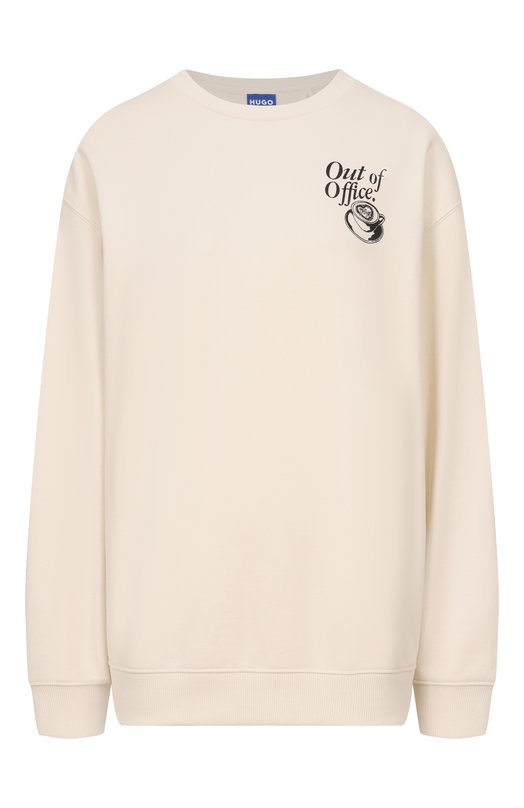 Хлопковый свитшот HUGO Blue 50560782 Кремовый 50560782