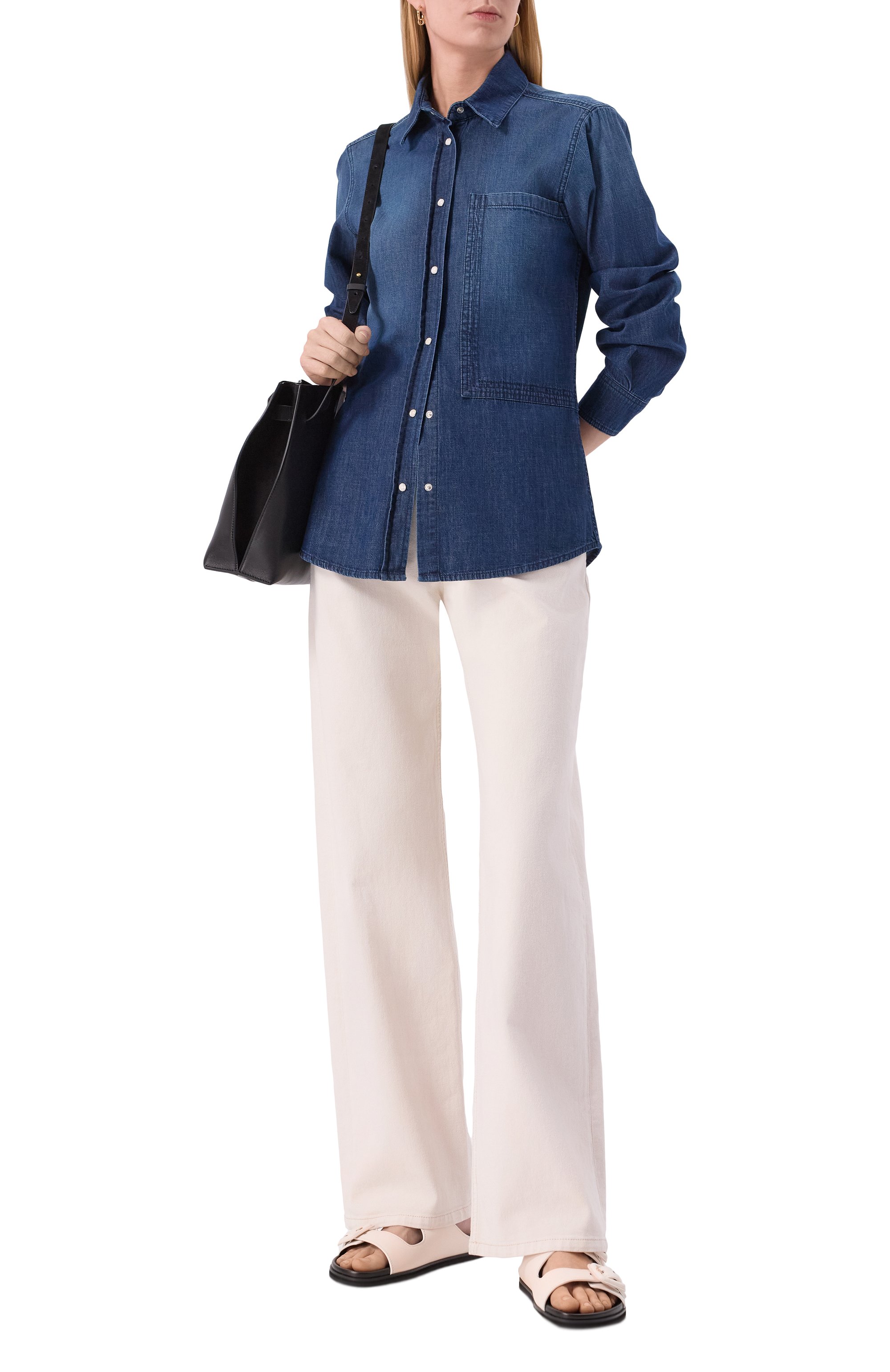 Джинсовая рубашка LORENA ANTONIAZZI, арт. P2552CA06A/9955, фото 2