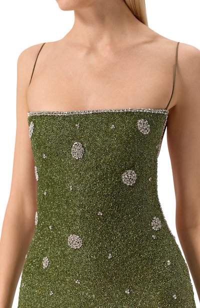 Платье с отделкой бисером GIUSEPPE DI MORABITO, арт. 04SSDR463 04468, фото 5