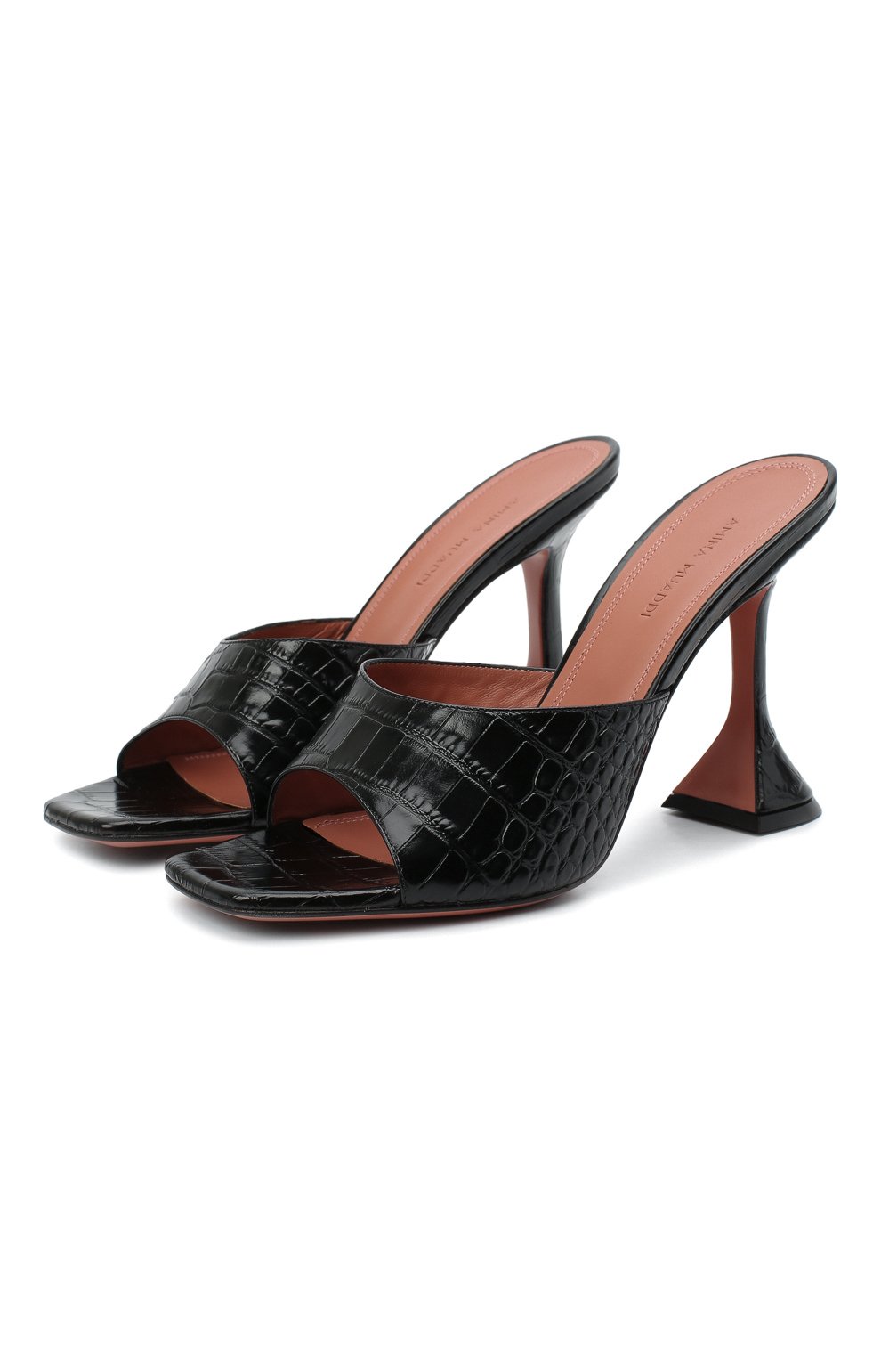 Кожаные мюли lupita AMINA MUADDI, арт. LUPITASLIPPERCL/C0CC0 PRINT/BLACK, фото 1