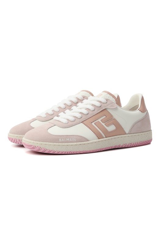 Кожаные кеды Swan Balmain EN1VI735/LCJN Розовый EN1VI735/LCJN