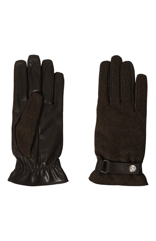 Комбинированные перчатки Rubeus Milano Коричневый, фото 2