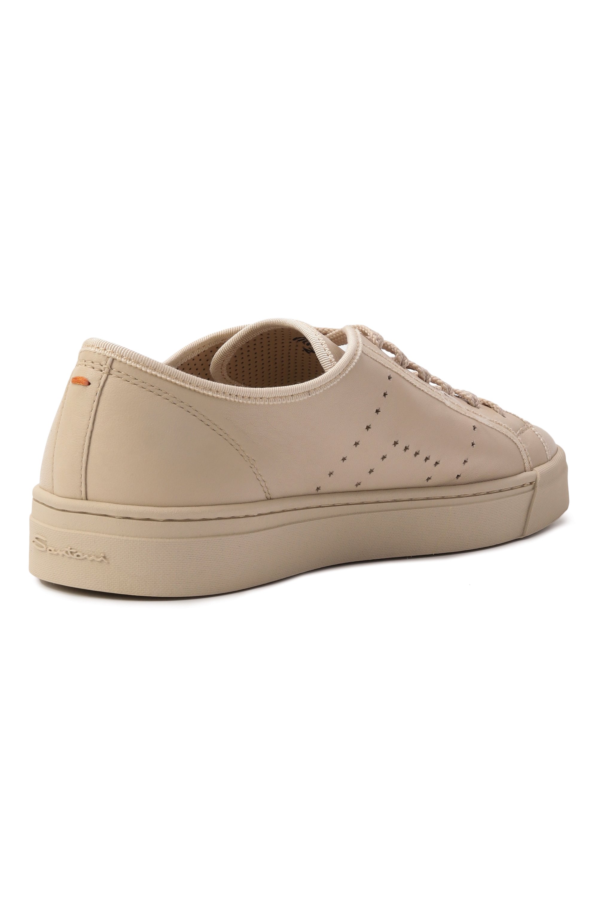 Кожаные кеды SANTONI, арт. WBGG61350NATTSFP, фото 5