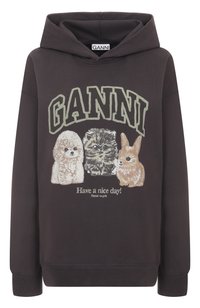 Хлопковое худи Ganni