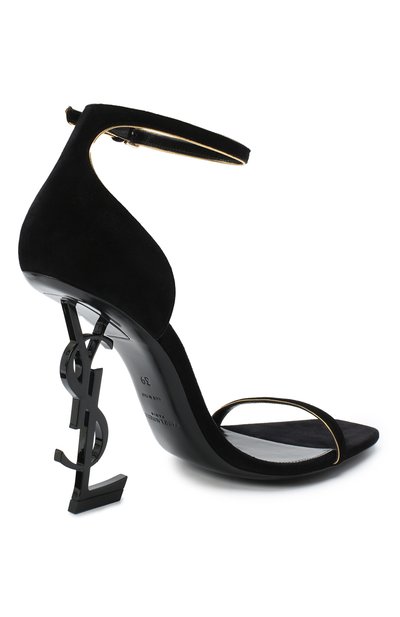 Замшевые босоножки opyum SAINT LAURENT, арт. 632437/C20VV, фото 4