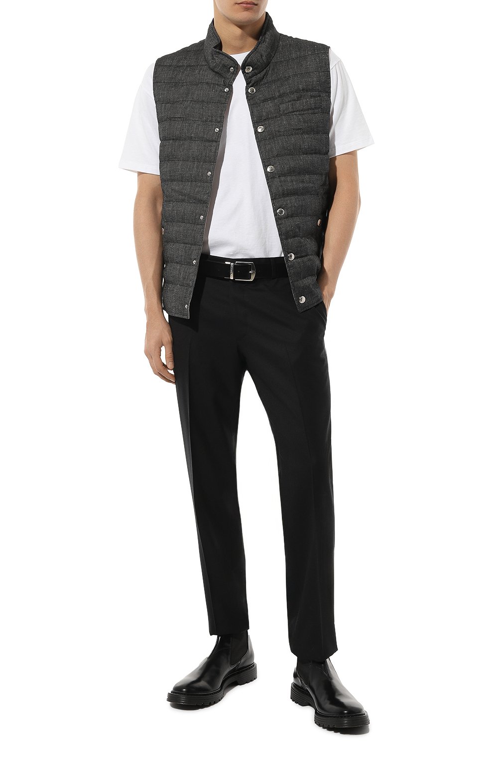 Шерстяные брюки STEFANO RICCI черного цвета по цене 108000 руб., арт. M5T022T003/DG16HC, фото 2 Шерстяные брюки STEFANO RICCI, арт. M5T022T003/DG16HC, фото 2