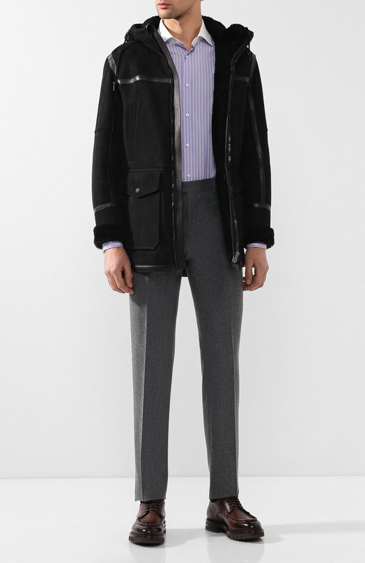 Хлопковая рубашка с воротником кент Ralph Lauren Фиолетовый, фото 2