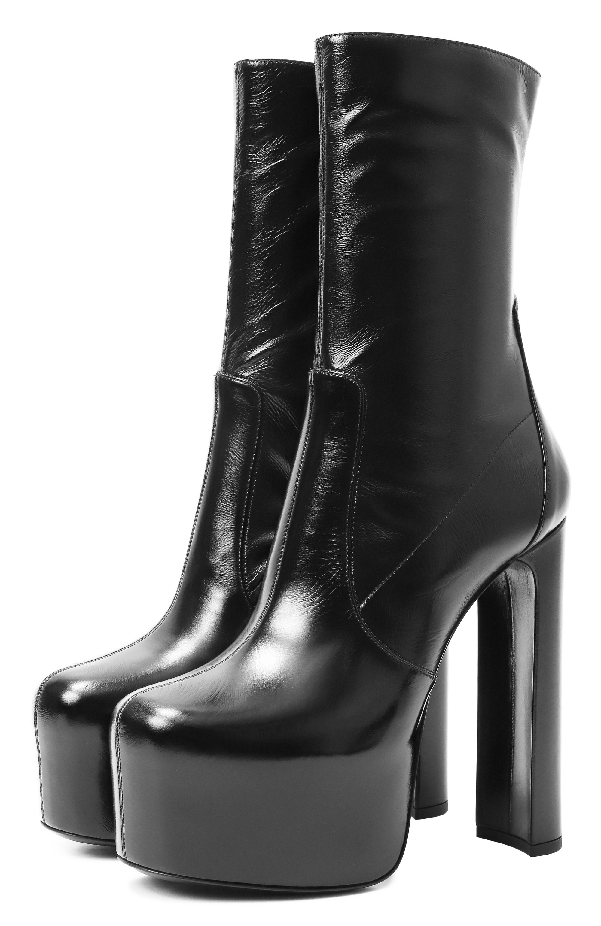 Кожаные ботильоны ornella SAINT LAURENT, арт. 840665/AAEHF, фото 1