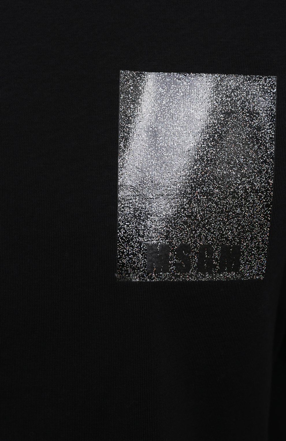 Хлопковая футболка MSGM черного цвета по цене 14850 руб., арт. 3041MDM105 217298, фото 5 Хлопковая футболка MSGM, арт. 3041MDM105 217298, фото 5