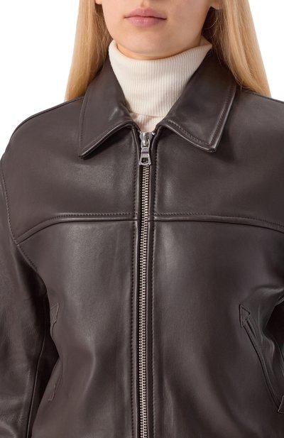 Кожаная куртка OFFICINE GENERALE, арт. W25WLTR552, фото 5