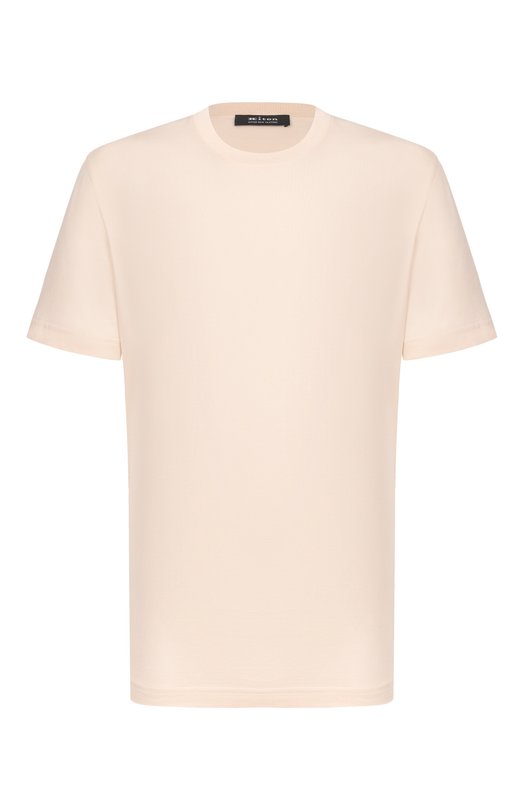 Хлопковая футболка Kiton UMM0746 Бежевый UMM0746