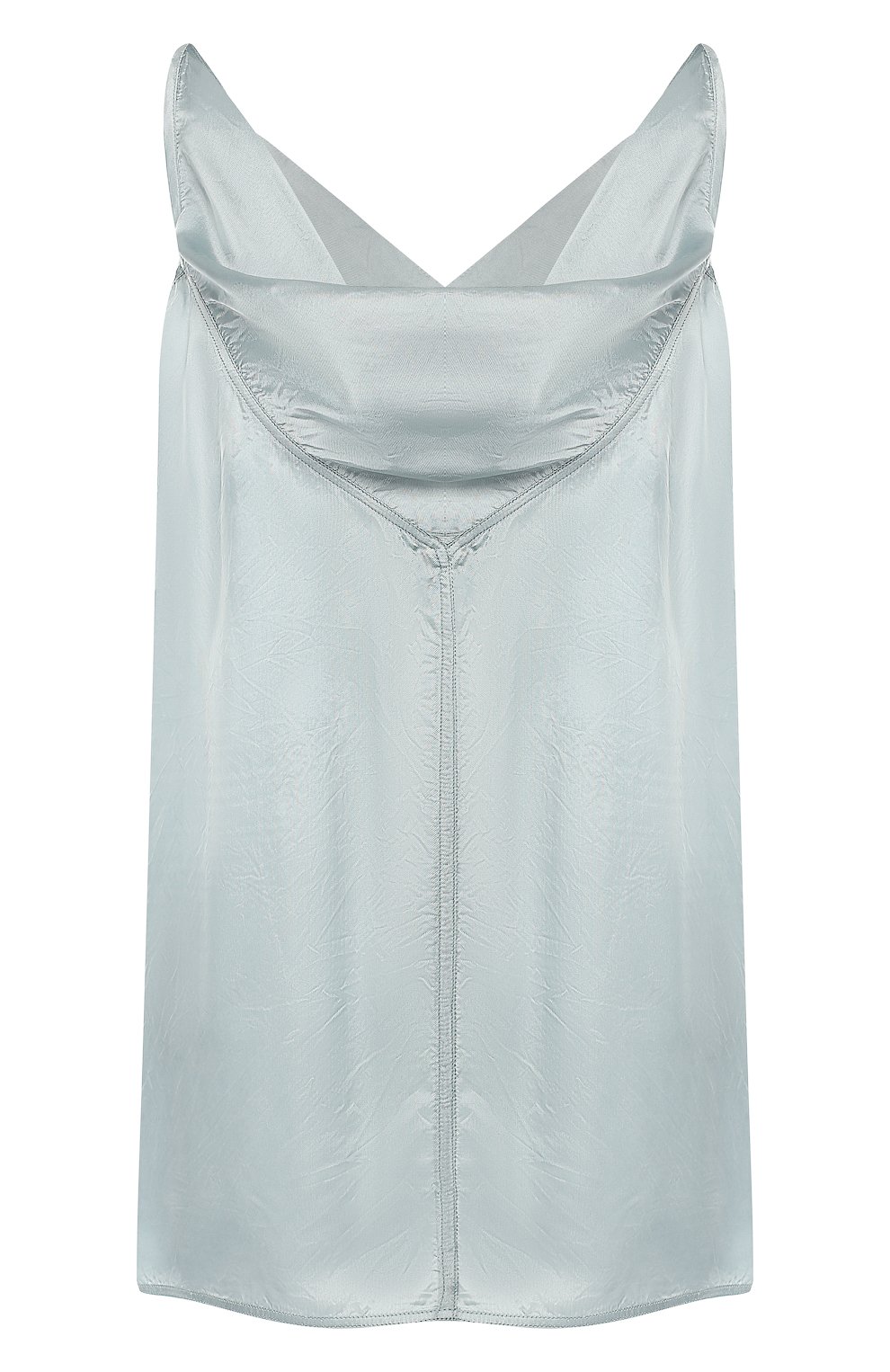 Топ из вискозы RICK OWENS светло-голубого цвета по цене 33200 руб., арт. RP19S6122/K, фото 1 Топ из вискозы RICK OWENS, арт. RP19S6122/K, фото 1