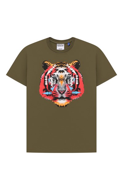 Хлопковая футболка MARCELO BURLON KIDS OF MILAN, арт. CBAA002F21JER012, фото 1