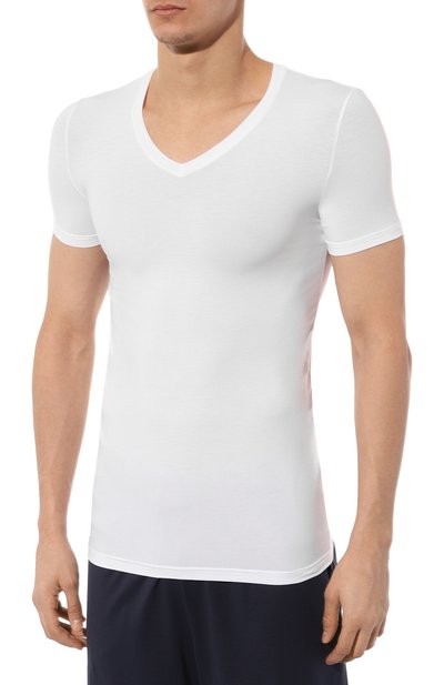 Футболка ZEGNA белого цвета по цене 11550 руб., арт. N2M800100, фото 3 Футболка ZEGNA, арт. N2M800100, фото 3