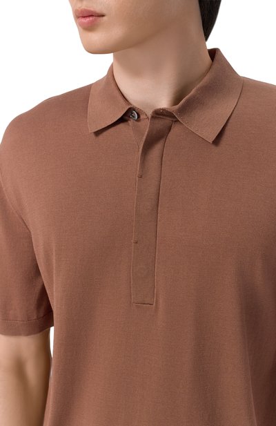 Поло из шелка и хлопка 12 STOREEZ, арт. 136283, фото 5