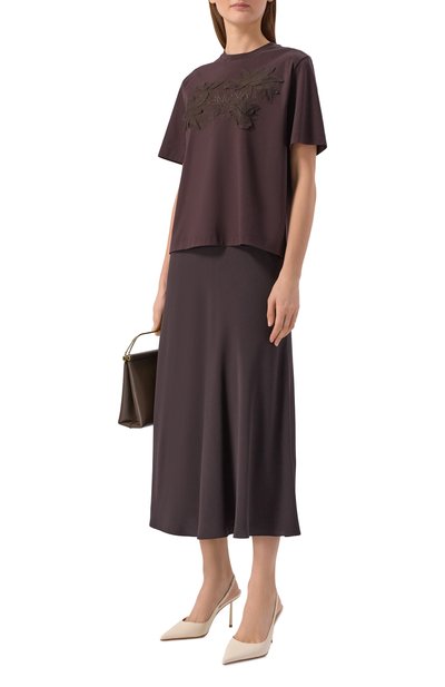 Хлопковая футболка AGNONA, арт. TT1109E/Y2050E, фото 2