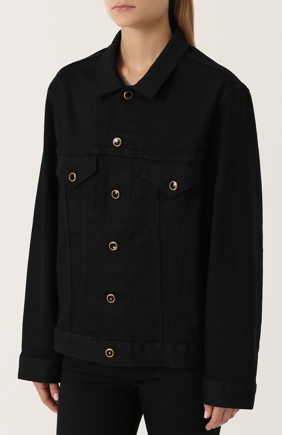 Джинсовая куртка прямого кроя KHAITE, арт. 1005-002/W900, фото 3