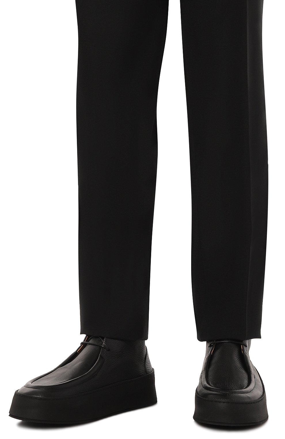 Кожаные ботинки cassapana MARSELL черного цвета по цене 87550 руб., арт. MM4131, фото 3 Кожаные ботинки cassapana MARSELL, арт. MM4131, фото 3