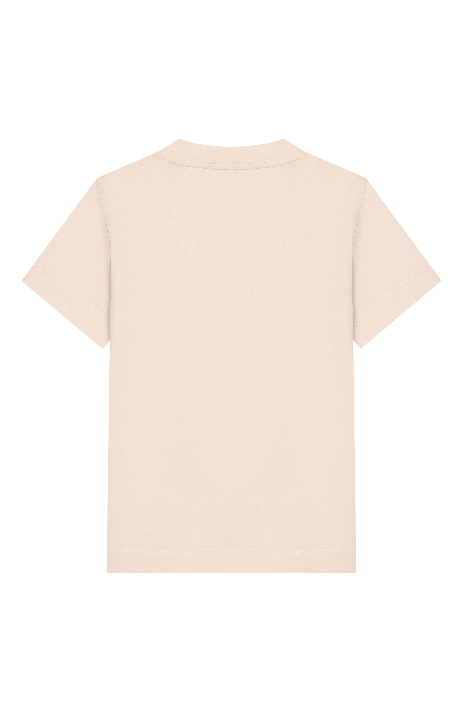 Футболка из лиоцелла и хлопка EMPORIO ARMANI кремового цвета по цене 8775 руб., арт. EB001644/AF10127, фото 2 Футболка из лиоцелла и хлопка EMPORIO ARMANI, арт. EB001644/AF10127, фото 2