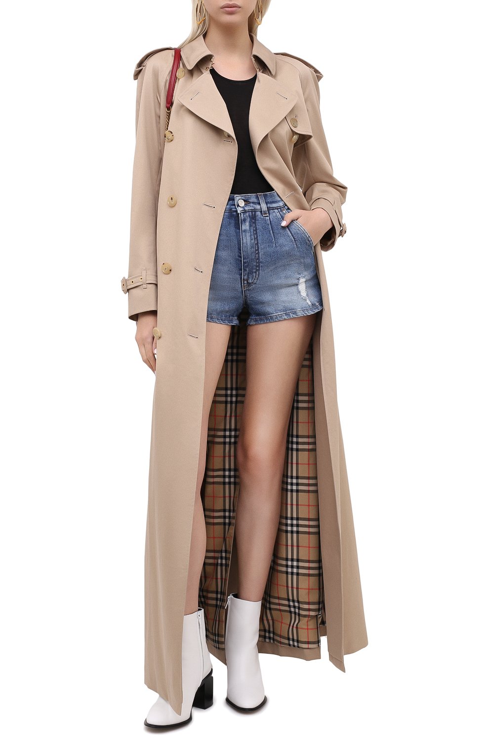 Джинсовые шорты DOLCE & GABBANA синего цвета по цене 66200 руб., арт. FTBXCD/G8CS6, фото 3 Джинсовые шорты DOLCE & GABBANA, арт. FTBXCD/G8CS6, фото 3