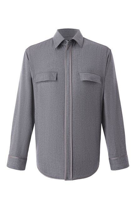 Мужская рубашка из шерсти и шелка ZILLI, арт. SP0H01M024591001A